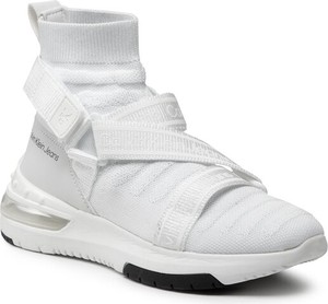 Buty sportowe Calvin Klein sznurowane w sportowym stylu z płaską podeszwą