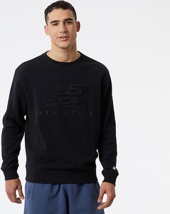 Czarna bluza New Balance z bawełny w sportowym stylu