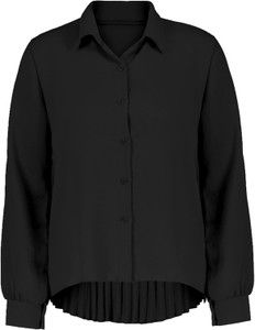 Czarna koszula SUBLEVEL z kołnierzykiem w stylu casual
