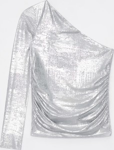 Bluzka Mohito z długim rękawem z dekoltem w kształcie litery v