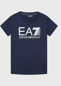 Granatowa koszulka dziecięca Emporio Armani