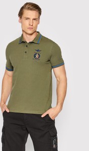Koszulka polo Aeronautica Militare z krótkim rękawem w stylu casual