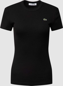 Czarna bluzka Lacoste w sportowym stylu