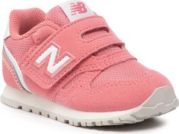Różowe buty sportowe dziecięce New Balance dla dziewczynek na rzepy