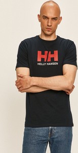 T-shirt Helly Hansen z nadrukiem z krótkim rękawem z bawełny