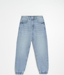 Niebieskie jeansy Sinsay z bawełny