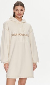 Sukienka Calvin Klein w stylu casual prosta z dekoltem w kształcie litery v