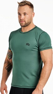 Zielony t-shirt Rough Radical z krótkim rękawem w stylu casual
