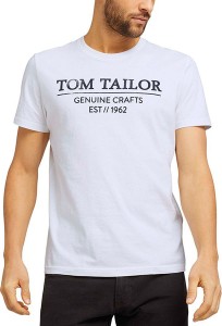T-shirt Tom Tailor z krótkim rękawem z bawełny