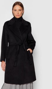 Czarny płaszcz Marella z wełny w stylu casual