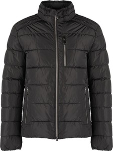 Czarna kurtka Geox z tkaniny w stylu casual krótka