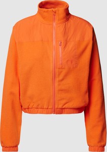 Pomarańczowa kurtka Roxy z polaru bez kaptura krótka