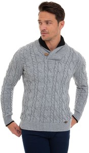 Sweter Sir Raymond Tailor w stylu casual ze stójką
