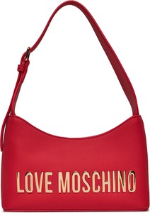 Czerwona torebka Love Moschino matowa na ramię średnia
