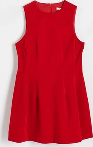 Czerwona sukienka Reserved bez rękawów mini