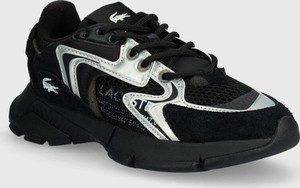 Czarne buty sportowe Lacoste sznurowane