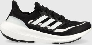 Czarne buty sportowe Adidas Performance w sportowym stylu sznurowane ultraboost