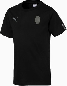 Czarna koszulka dziecięca Puma z krótkim rękawem
