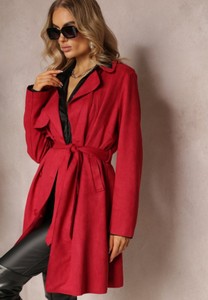 Czerwony płaszcz Renee w stylu casual