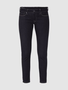 Granatowe jeansy Pepe Jeans z bawełny w street stylu