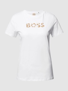 T-shirt Hugo Boss z okrągłym dekoltem z krótkim rękawem