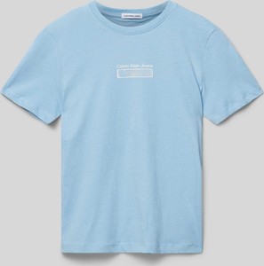 Niebieska koszulka dziecięca Calvin Klein