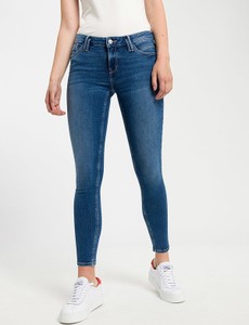 Granatowe jeansy Cross Jeans w stylu casual