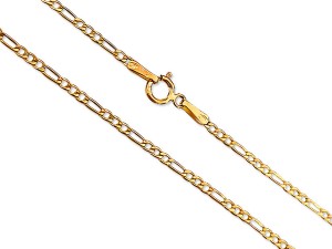 Lovrin złoty łańcuszek 585 elegancki figaro 45cm na prezent