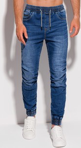 Niebieskie jeansy Edoti w stylu casual