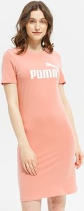 Różowa sukienka Puma mini prosta w sportowym stylu