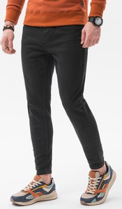 Czarne spodnie Ombre z jeansu