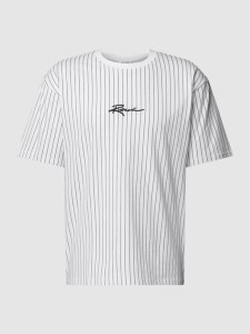 T-shirt Review w stylu casual z krótkim rękawem z bawełny