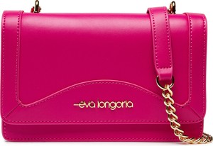 Różowa torebka Eva Longoria na ramię matowa mała