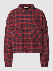 Czerwona koszula Review z krótkim rękawem w stylu casual z bawełny