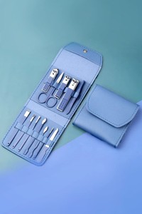 IVET Zestaw 12 sztuk do manicure/pedicure SELFARA BLUE