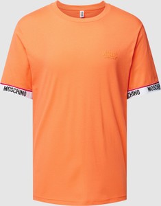 T-shirt Moschino z nadrukiem z bawełny