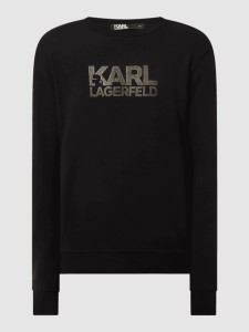 Czarna bluza Karl Lagerfeld w młodzieżowym stylu z bawełny