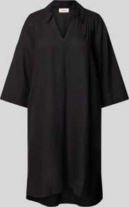 Sukienka S.Oliver z dekoltem w kształcie litery v w stylu casual z długim rękawem