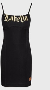 Czarna sukienka Labellamafia na ramiączkach w stylu casual z okrągłym dekoltem