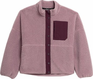 Różowa bluza 4F w sportowym stylu z polaru