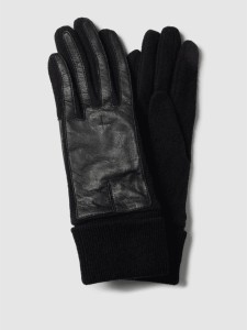 Czarne rękawiczki Esprit