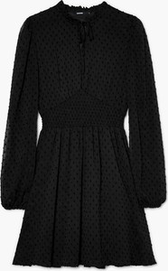 Czarna sukienka Cropp z długim rękawem mini