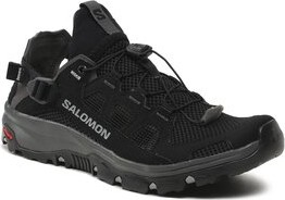 Czarne buty trekkingowe Salomon sznurowane