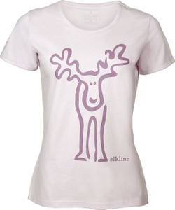 T-shirt Elkline z krótkim rękawem z okrągłym dekoltem z bawełny