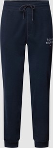 Niebieskie spodnie Tommy Hilfiger z bawełny w sportowym stylu