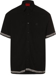Czarna koszula Hugo Boss z krótkim rękawem
