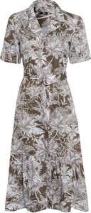 Sukienka Riani z dekoltem w kształcie litery v z krótkim rękawem maxi