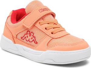 Pomarańczowe buty sportowe dziecięce Kappa na rzepy
