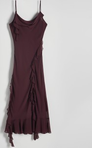 Fioletowa sukienka Reserved bez rękawów w sportowym stylu