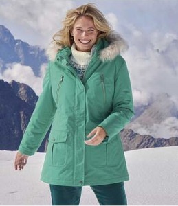Zielona kurtka Atlas For Men z polaru krótka